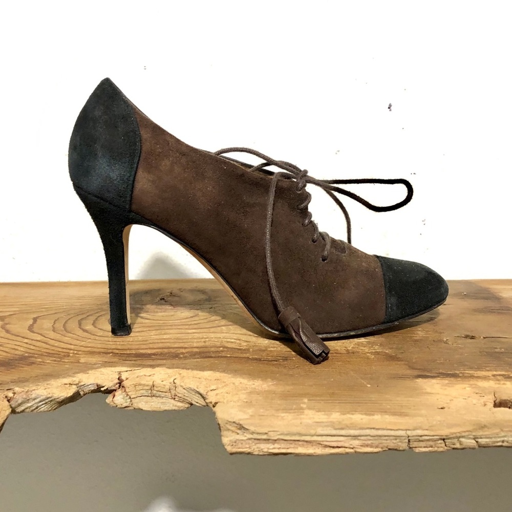 * 🎉 HP 🎉 Kate Spade | Duotone Suede Heeled Oxfords Size 6.5 - Picture 3 of 11